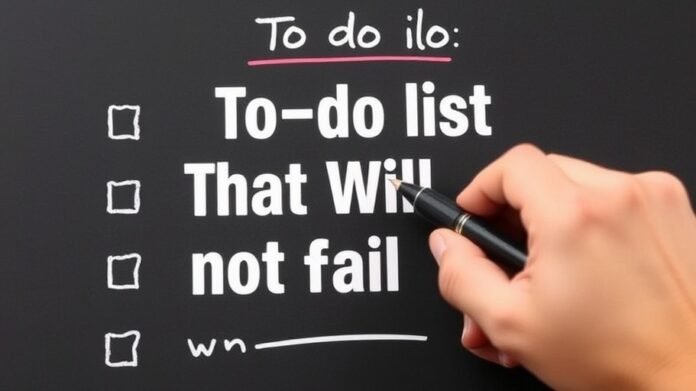 to-do list that will you