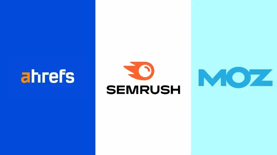 Comparison chart of Ahrefs vs Semrush vs Moz SEO tools in 2025