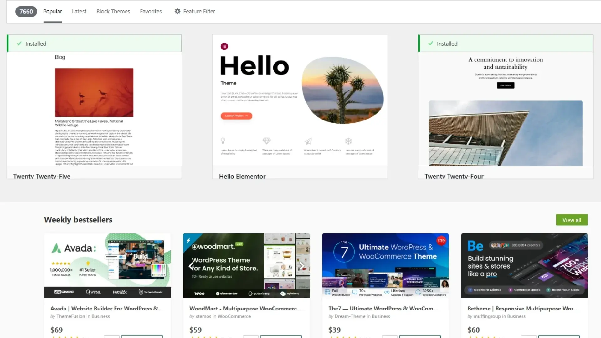 download WordPress themes